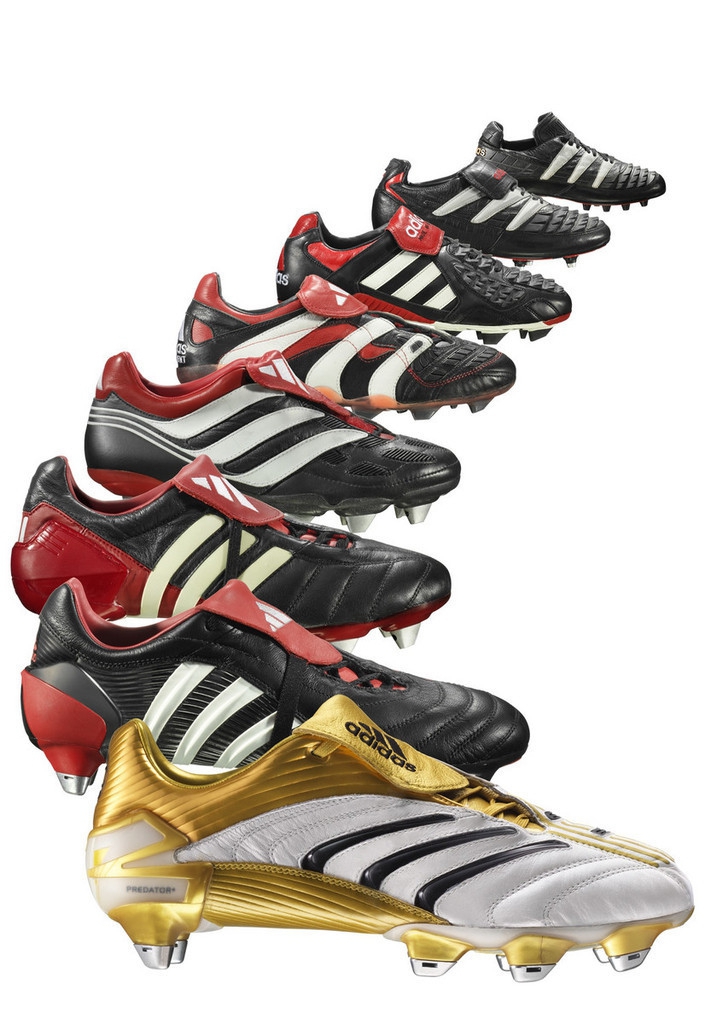 1994年至2006年猎鹰系列球鞋。外形，色彩、重量、科技含量各方面的变化，一届届世界杯见证了猎鹰球鞋的发展史，为各国球星提供最靠谱的保障。