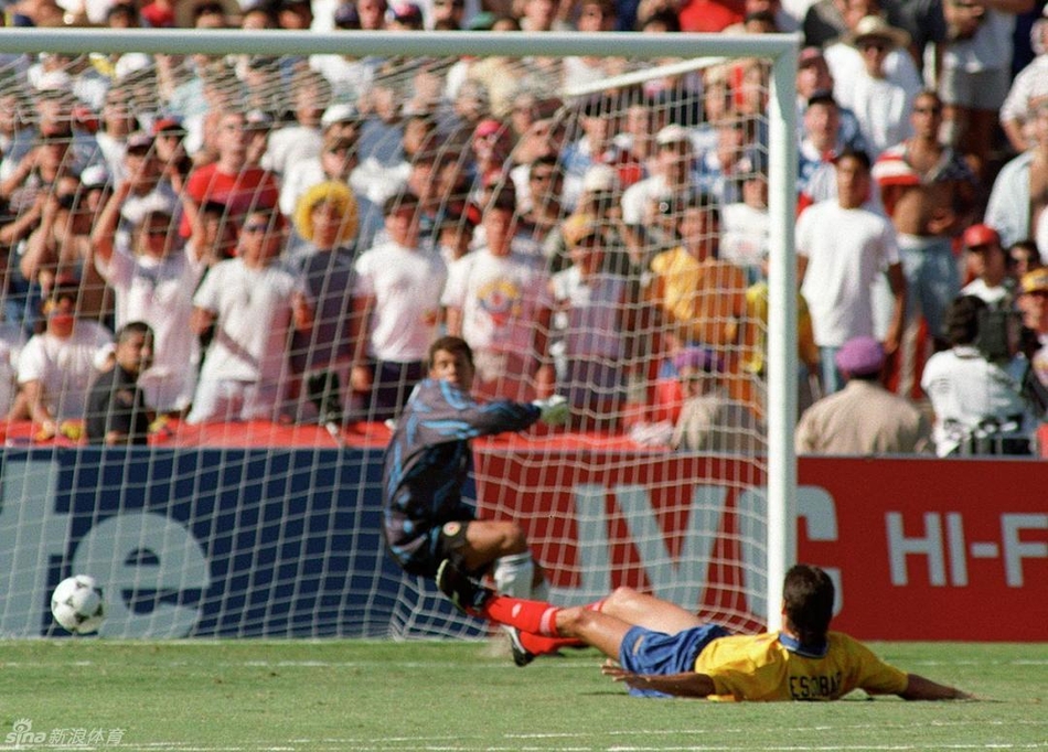 1994年世界杯，哥伦比亚队对阵东道主美国，哥伦比亚后卫安德烈斯-埃斯科瓦尔不幸将皮球铲入自家大门，最终哥伦比亚遭淘汰出局。到哥伦比亚后，埃斯科瓦尔被枪击身亡。