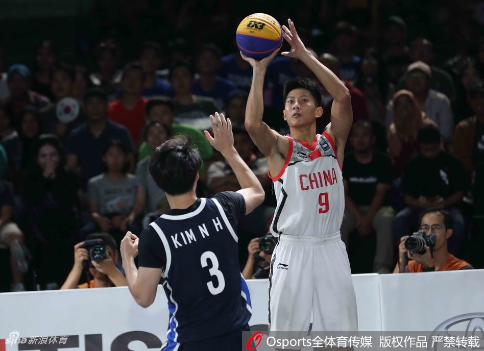 6月26日，2018年雅加达亚运会男子3x3篮球决赛：中国19：18险胜韩国，摘得该项目金牌。