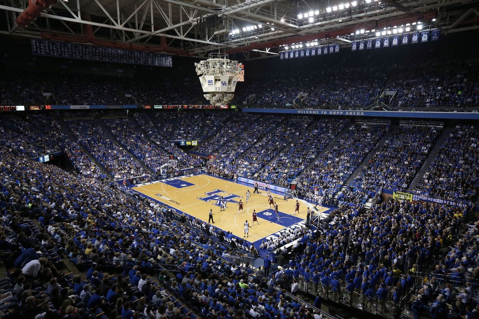 4、Rupp Arena（肯塔基大学主场）23500人——Rupp Arena建成于1976年，能容纳23500人。