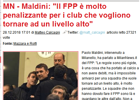 马队:FFP影响米兰重返巅峰 皇马欧冠三连非巧合_马尔蒂尼