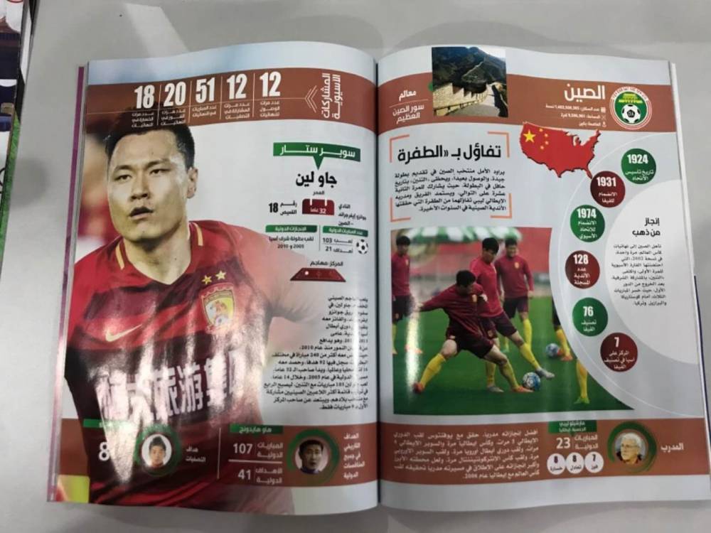 中国足协就亚洲杯宣传册错误向亚足联和组委会提出交涉_官方