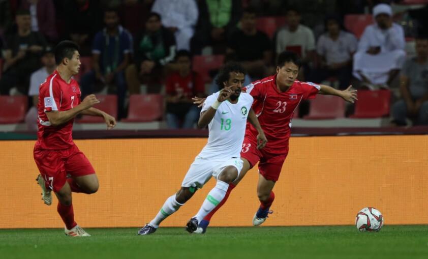 亚洲杯-四将破门 沙特4-0大胜10人朝鲜取开门红_朝鲜队