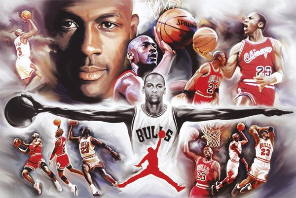 今天是篮球之神迈克尔-乔丹的56岁生日，一组炫酷海报，祝篮球之神生日快乐！