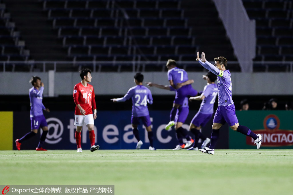 恒大刷新亚冠一耻辱纪录 上次赢J联赛队还是2015年_广州
