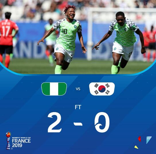女足世界杯-A组4场3乌龙 韩国0-2尼日利亚垫底_比赛