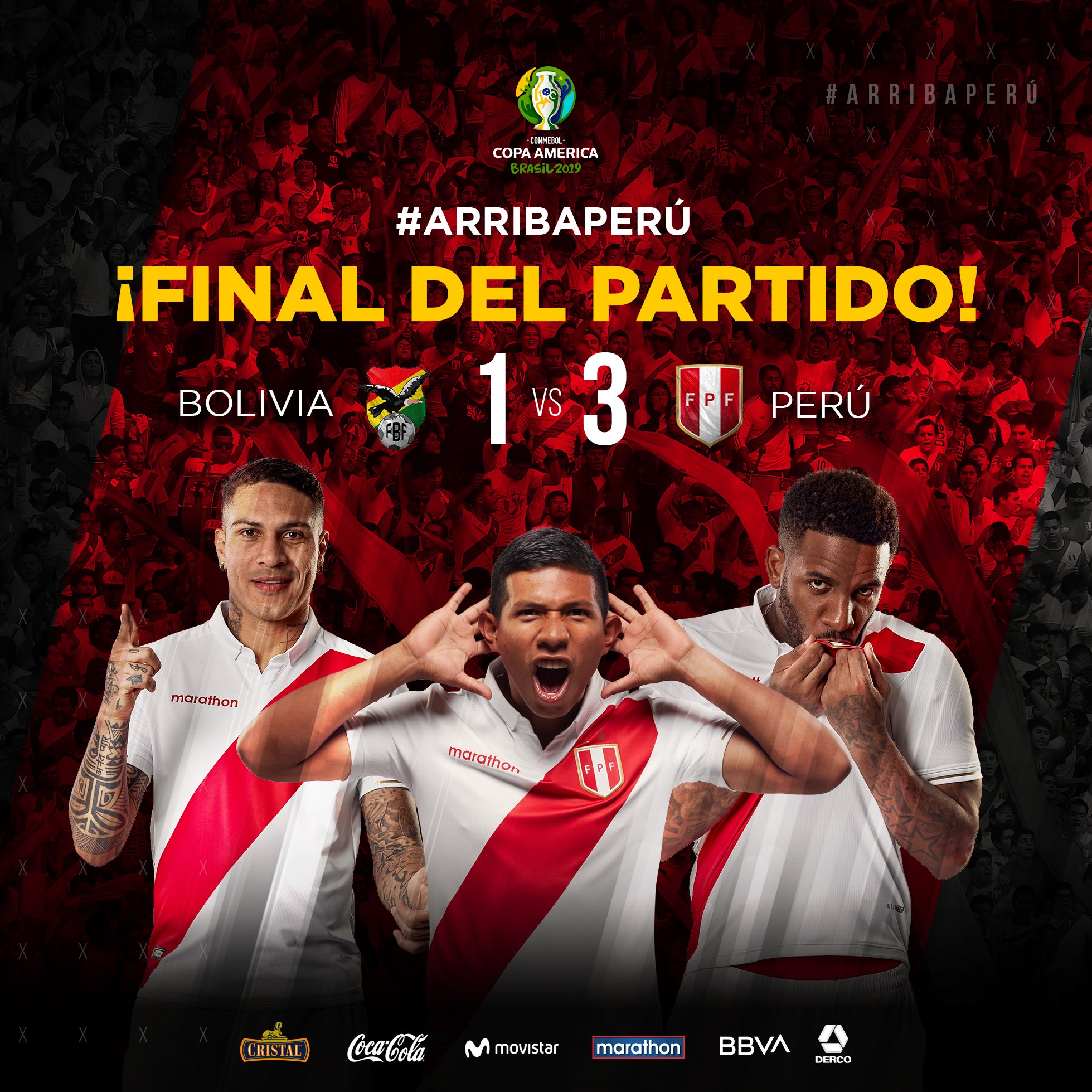 美洲杯-格雷罗破门法尔范传射 秘鲁3-1玻利维亚_马丁斯