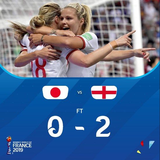 女足世界杯-英格兰2-0赢日本 中国队将遇意或英_塞贡多