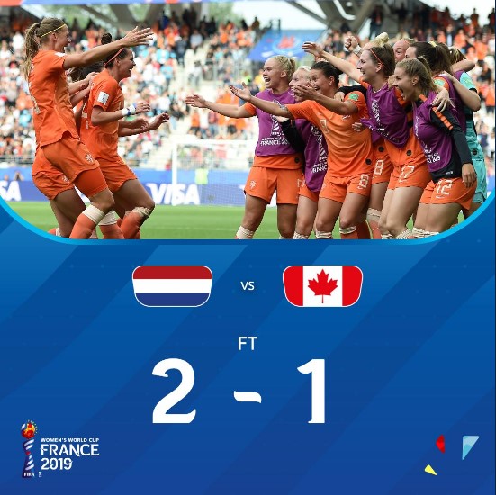 女足世界杯-16强赛中国队战意大利 荷兰将遇日本_加拿大女足
