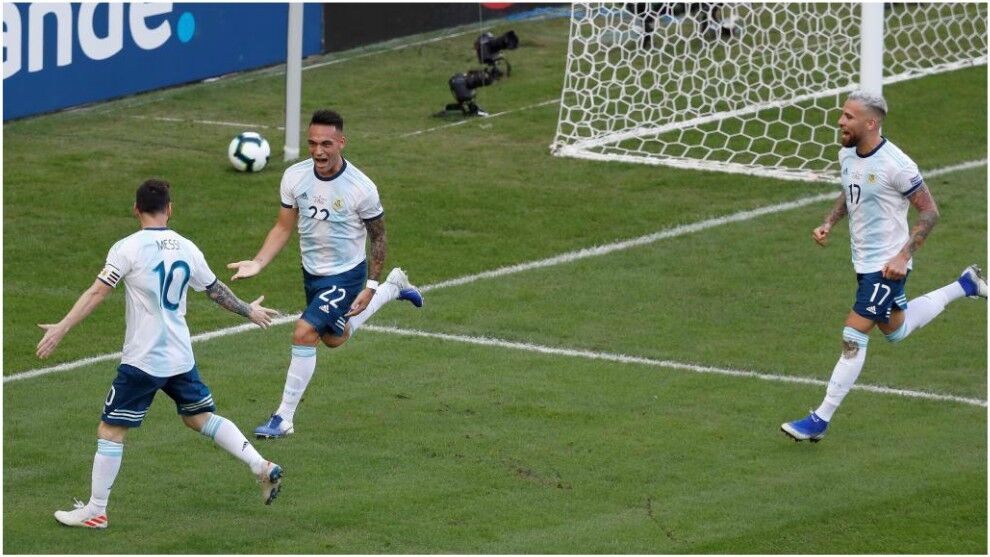 美洲杯-劳塔罗洛塞尔索破门 阿根廷2-0委内瑞拉将战巴西_禁区