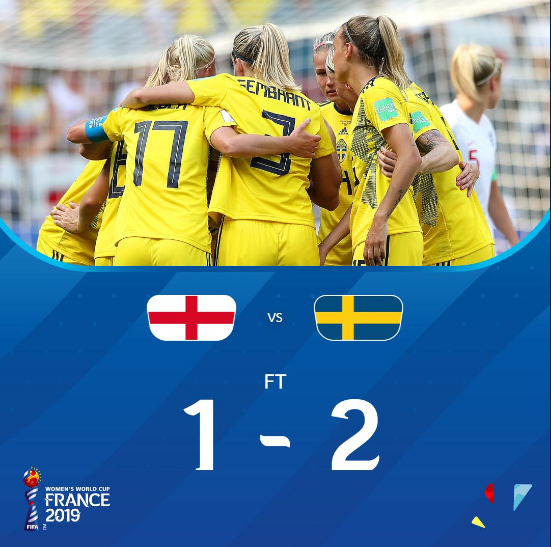 女足世界杯-瑞典2-1击败英格兰 三获季军平纪录_英格兰队