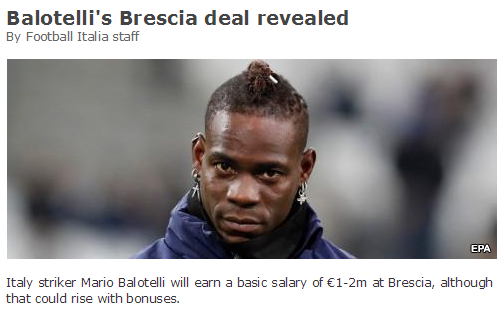 巴洛特利或加盟意甲升班马 年薪100万欧元签3年_布雷西亚