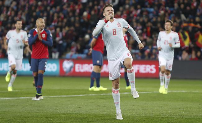 欧预赛-萨乌尔进球科帕送点遭绝平 西班牙1-1挪威_西班牙队