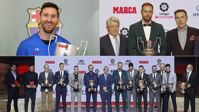 西甲赛季颁奖：梅西6获最佳射手 最佳球员也是他_萨莫拉