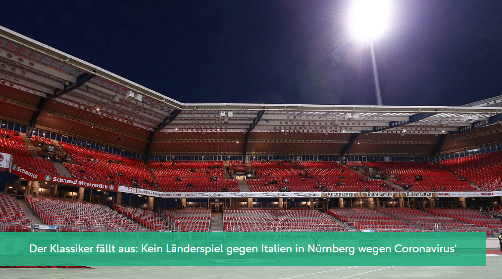 官方：德国意大利热身赛取消 克罗地亚拒战葡萄牙_德国足协