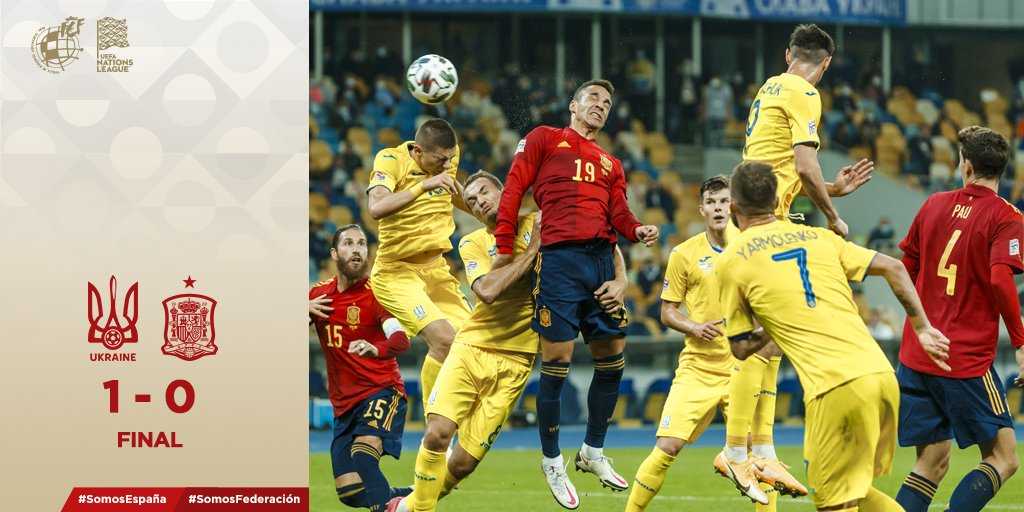 欧国联-齐甘科夫破僵 西班牙0-1爆冷不敌乌克兰_布什坎