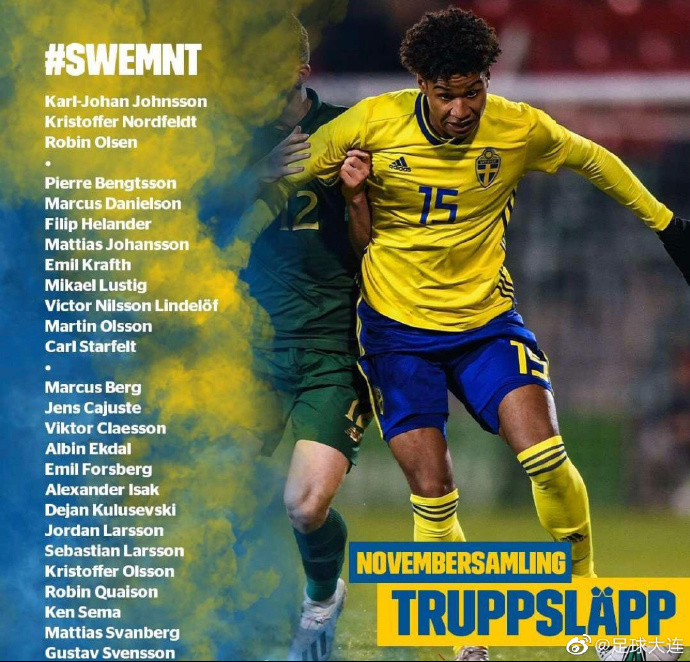 大连外援中卫入选瑞典国家队 或将缺席与富力两回合比赛_进行