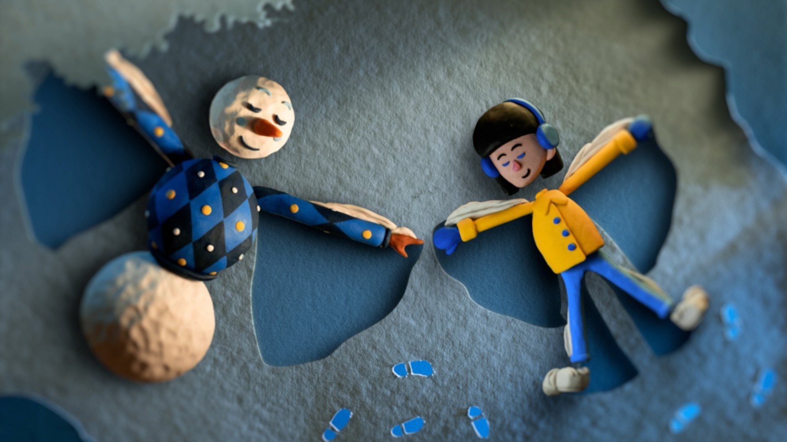 国米发布圣诞创意视频 用童话讲述蓝黑色魔法故事_雪人