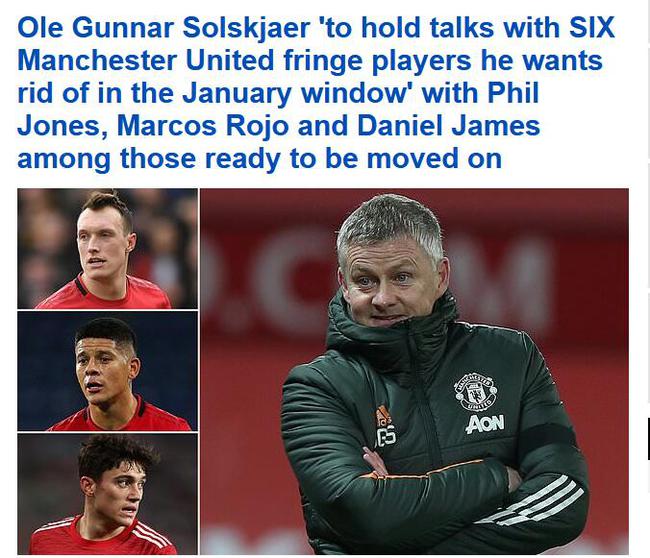 曼联将在冬窗开启清洗模式 索帅将与六将商谈未来_球员