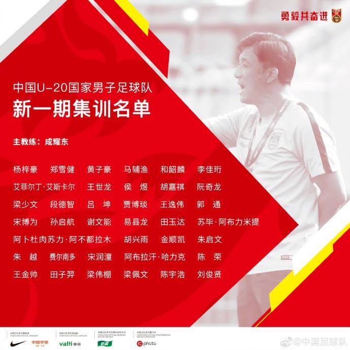 U20国足集训名单：贾博琰在列 鲁能7人恒大申花各5将_上海