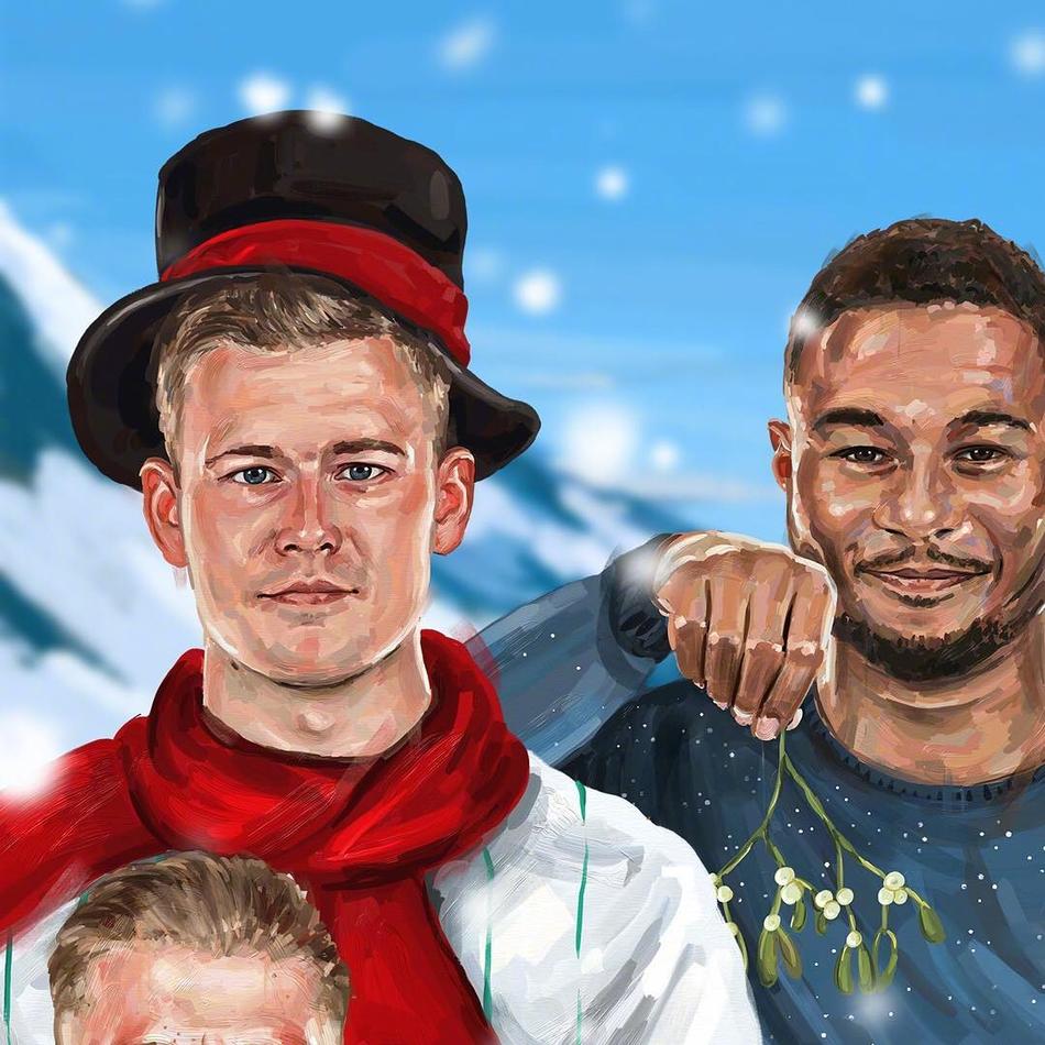 德国足球甲级联赛与各位球星祝所有球迷圣诞快乐??！