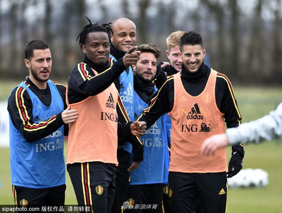 当地时间2018年3月26日，比利时蒂比兹，2018国际足球友谊赛前瞻：比利时队训练备战。