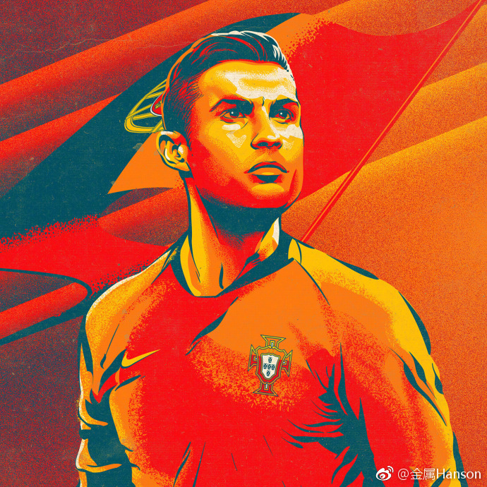 近日，巴西设计师 “Cristiano Siqueira” 根据老苏联宣传海报风格创作了一组足球明星海报，浓浓的复古感和热烈的配色很带感。